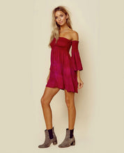 Load image into Gallery viewer, Off Shoulder Smocking Dress
